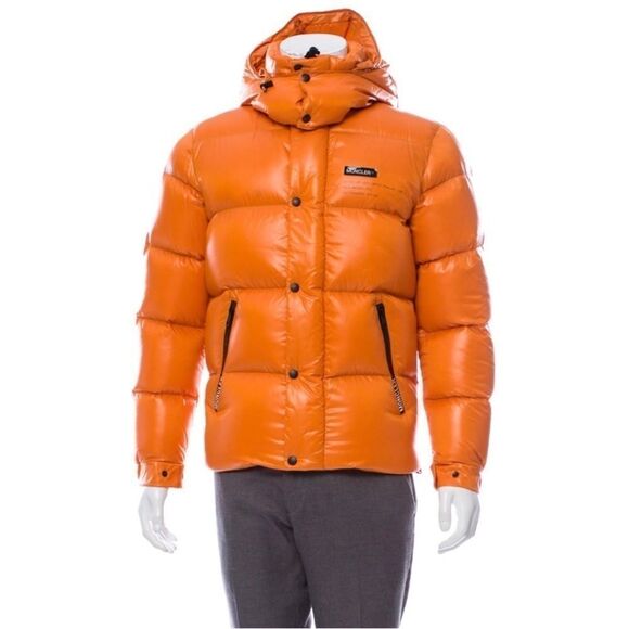 RARE Moncler x Fragment Orange Genius 7 Goose Down Puffer Coat NWT SZ 1 (Men S) - Picture 4 of 16